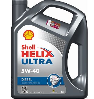 Масло моторное синтетическое 4л 5W-40 Helix Ultra Diesel SHELL