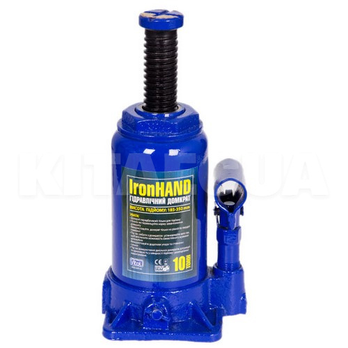 Домкрат гідравлічний пляшковий до 10т (185-350мм) VITOL (ДБ-10002H) - 2