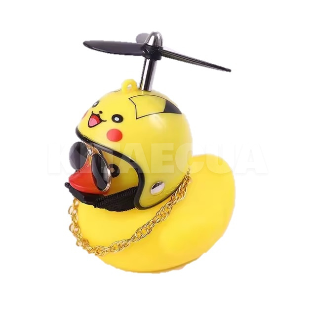 Фигурка в автомобиль "Утка со шлемом Пикачу" (duck-with-helmet-O)