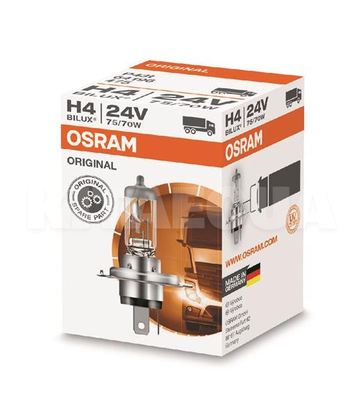 Галогенна лампа H4 75/70W 24V Original Osram (OS 64196) - 3