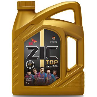 Масло моторное синтетическое 4л 0W-30 TOP ZIC