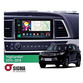 Штатна магнітола PRO 10464 4+64 Gb 10 Toyota Highlander 3 XU50 2013-2018 SIGMA4car