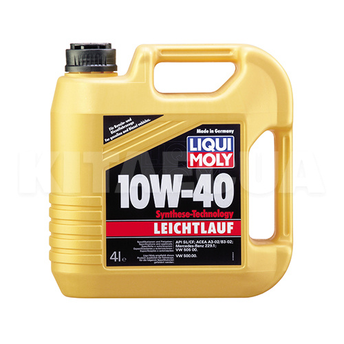 Масло моторное полусинтетическое 4л 10W-40 Leichtlauf LIQUI MOLY (9501) - 2