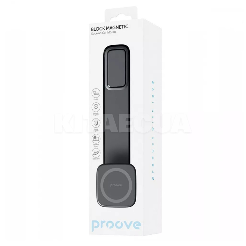 Автомобільний тримач на торпеду Block Magnetic Stick-on Car Mount Magnetic Ring PROOVE (556010001) - 5