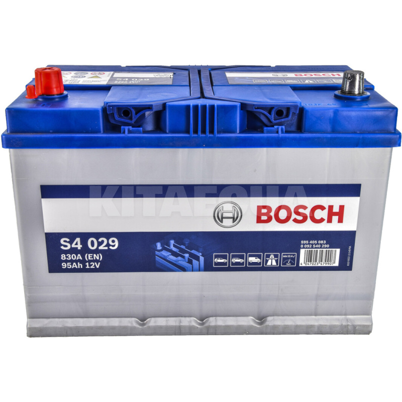 Акумулятор 95Ач Asia (T3) 306x173x225 с прямою полярністю 830А S4 Bosch (BO 0092S40290)