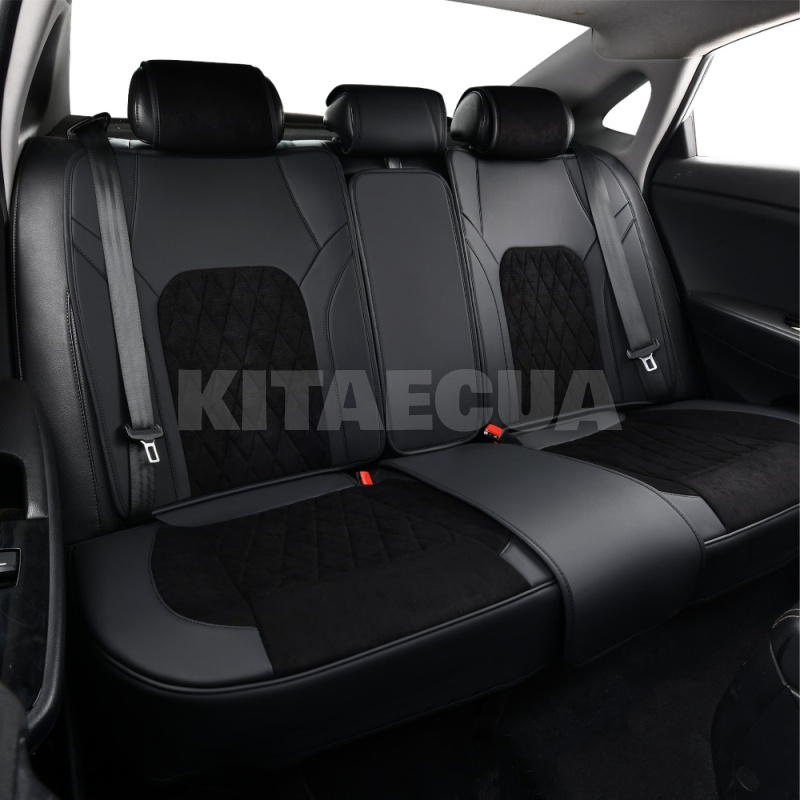 Чехлы на сиденья черные с подголовником 3D Malibu BELTEX (BX89100) - 4