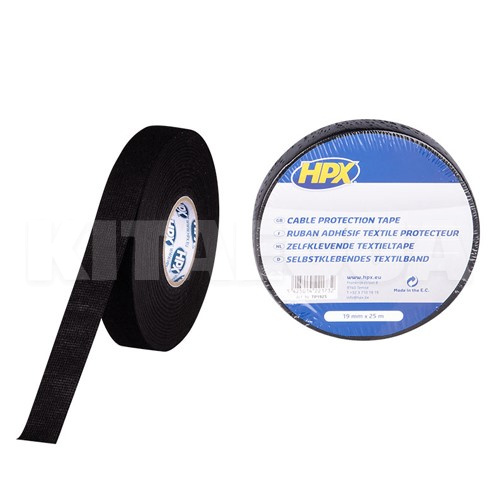 Самоклеюча стрічка для захисту і скріплення кабелів 25 м х 19 мм HPX (HPX TP1925) - 2