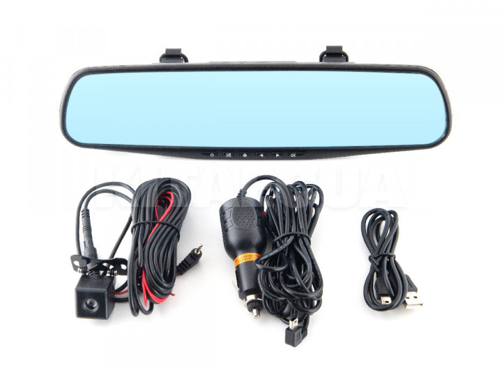 Зеркало заднего вида с регистратором Full HD 1920х1080 с 4.3" дисплеем, 2 камеры SWAT (VDR-4U) - 3