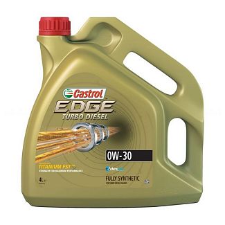 Масло моторное синтетическое 4л 0W-30 EDGE Turbo Diesel Titanium CASTROL