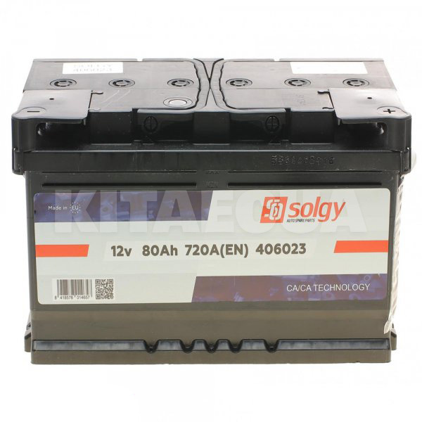 Аккумулятор автомобильный 80Ач 720А "+" справа Solgy (406023)
