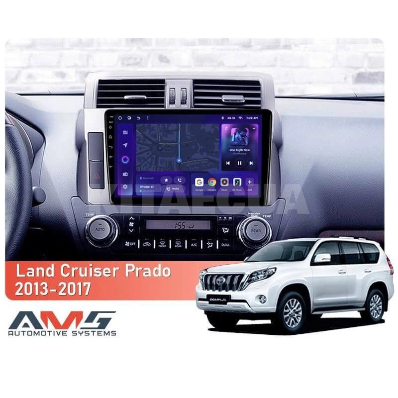 Штатна магнітола MOSS M3 4+32 ГБ 10" Toyota Land Cruiser Prado 150 2013-2017 AMS (50919) - 2