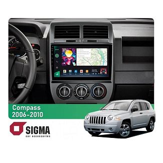 Штатна магнітола PRO 10464 4+64 Gb 10 Jeep Compass 1 MK 2006-2010 SIGMA4car