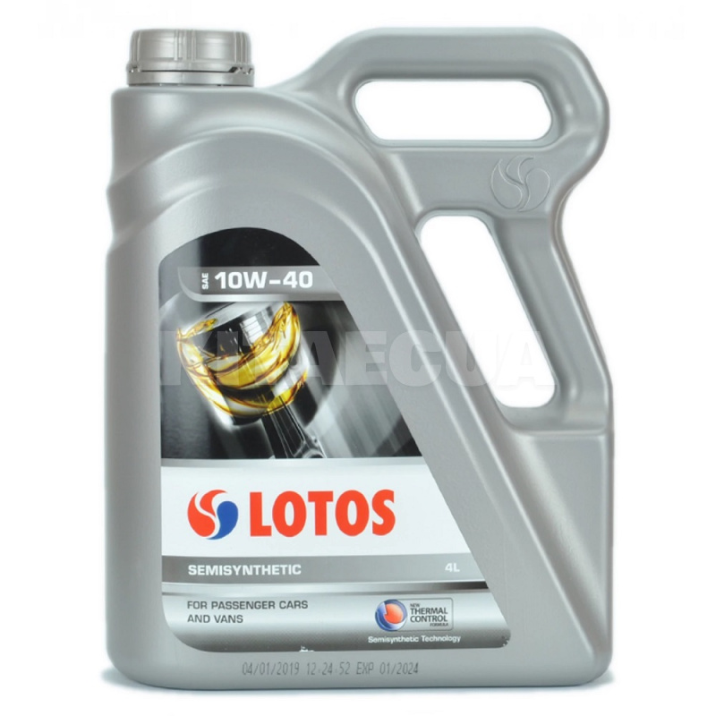 Масло моторне Напівсинтетичне 4л 10W-40 SEMISYNTHETIC SL/CF LOTOS (WF-K400910-0H0)