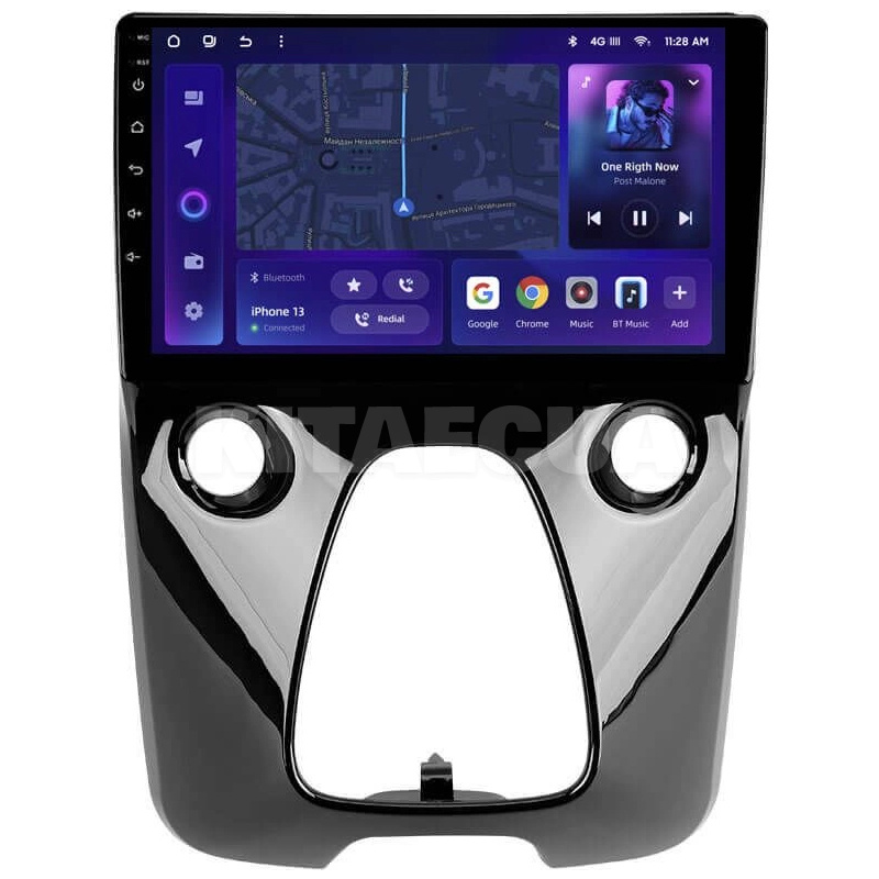 Штатна магнітола MOSS M2 4+32 Gb 10" Peugeot 108 2014-2021 (F1) AMS (49672)