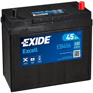 Аккумулятор автомобильный 45Ач 330А "+" справа EXIDE