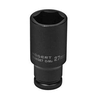 Головка ударна подовжена 6-гранна 27 мм 1/2" HOGERT