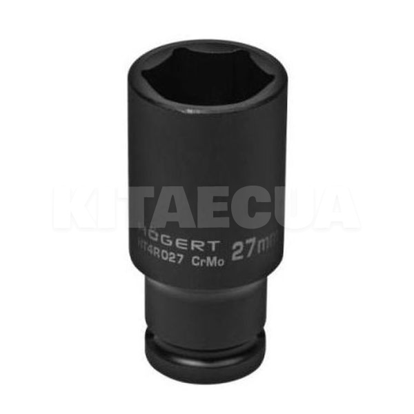 Головка ударна подовжена 6-гранна 27 мм 1/2" HOGERT (HT4R027)