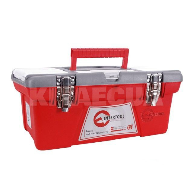 Ящик для инструмента с металлическими замками 335 x 185 x 130 мм Intertool (BX-0513)