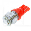 LED лампа для авто W5W T10 SMD (T10-05-5050-RED-SMD)