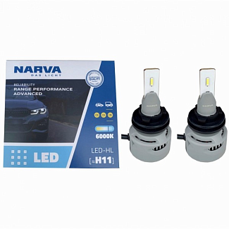 LED лампа для авто H9/H11 19W 6000K Range Power Advanced +100% NARVA