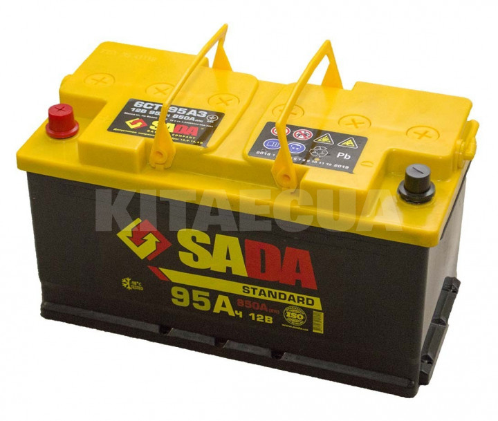 Аккумулятор автомобильный 95Ач 850А "+" слева SADA (6СТ-95Аз-L STD) - 2