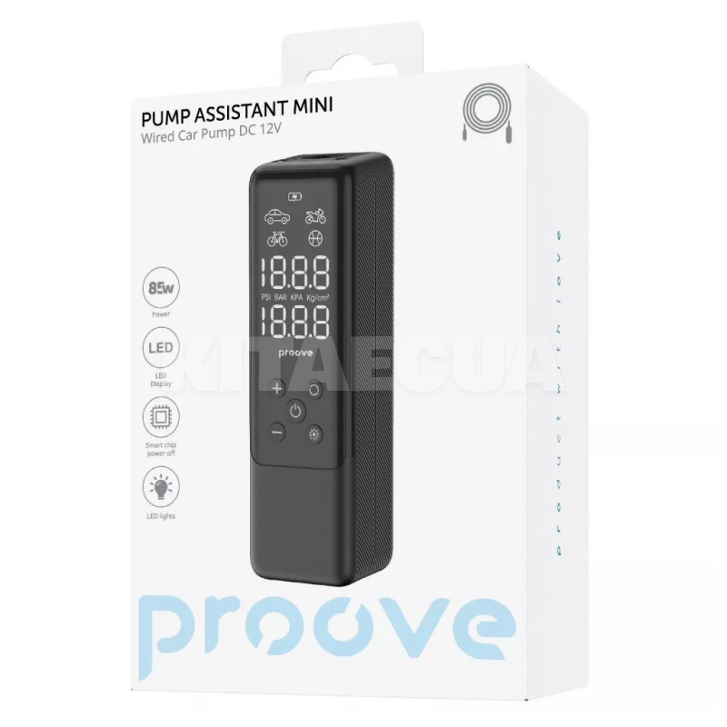 Компрессор автомобильный 85 Вт 3.5 Атм Pump Assistant Mini PROOVE (PPAM85010901) - 2