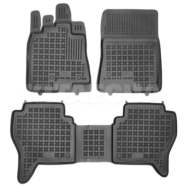Резиновые коврики в салон Mitsubishi Pajero (2006-н.в.) (3шт) 202308 REZAW-PLAST (30620)