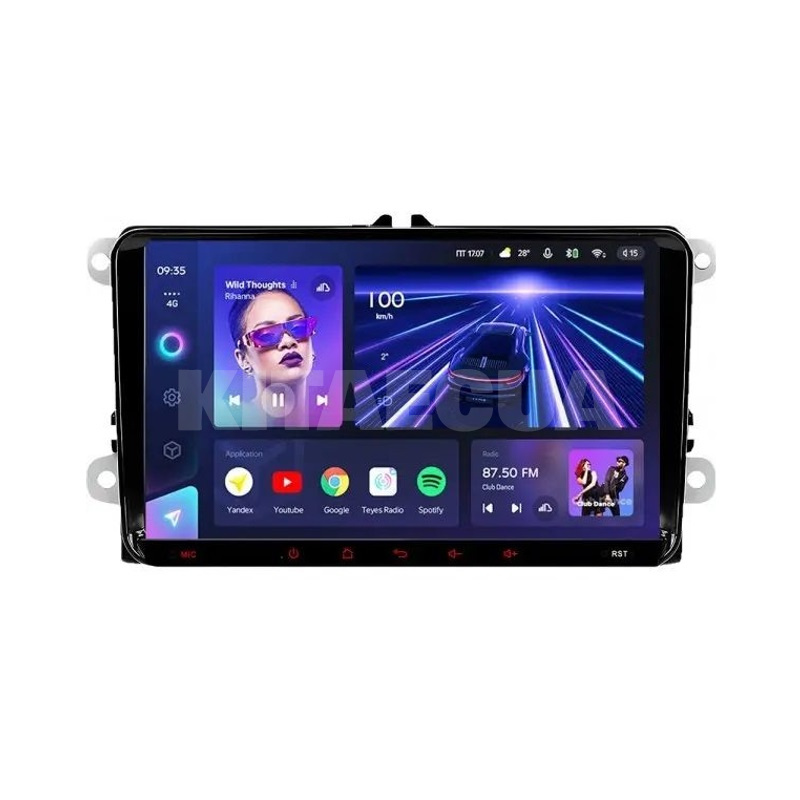 Штатна магнітола CC3L 4+32Gb 9" Volkswagen universal Teyes (43188)