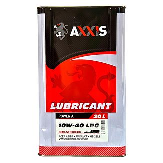 Масло моторное полусинтетическое 20л 10W-40 Power A AXXIS