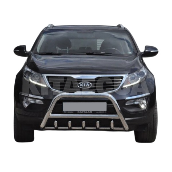 Кенгурятник WT003 Kia Sportage 2010-2015 нержавеющая сталь CAN (ddd3296) - 2