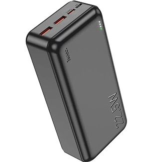 Повербанк Astute 30000mAh 22.5W чорний HOCO - Kitaec.ua Повербанк Astute 30000mAh 22.5W чорний HOCO