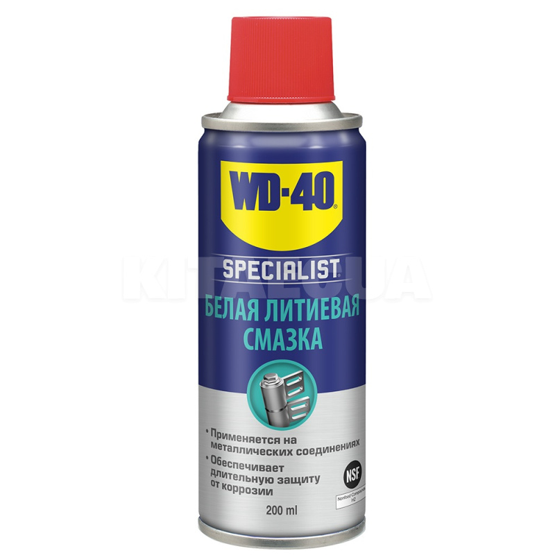 Смазка литиевая универсальная 200мл белая spesialist WD-40 (124W700261)