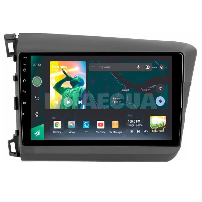 Штатная магнитола X9464 4+64 ГБ 9" Honda Civic 9 FD 2011-2015 SIGMA4car (33393) - 2