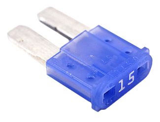 Запобіжник вилочний 15а Micro2 FR02 синій TESLA