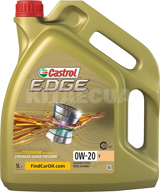 Масло моторное синтетическое 5л 0W-20 Edge Professional V CASTROL (15DA9B)