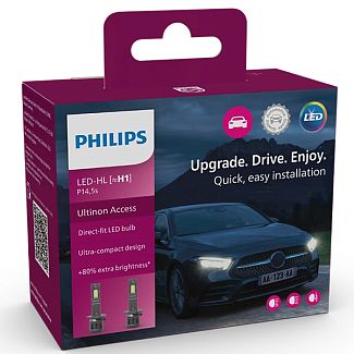 LED лампа для авто Ultinon Access +80% H1 13W 6000K (комплект) PHILIPS