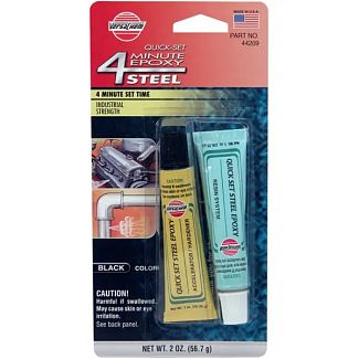 Клей двокомпонентний епоксидний 4 MINUTE STEEL EPOXY 56.7г темно-сірий VersaChem