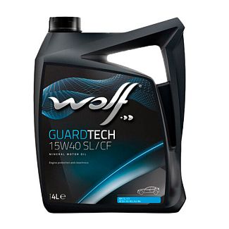 Олія моторна мінеральна 4л 15W-40 Guardtech SL/CF WOLF