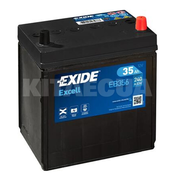Аккумулятор автомобильный Excell 35Ач 240А "+" слева EXIDE (EB356)