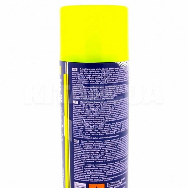 Смазка литиевая универсальная 450мл white grease Mannol (8121) - 2