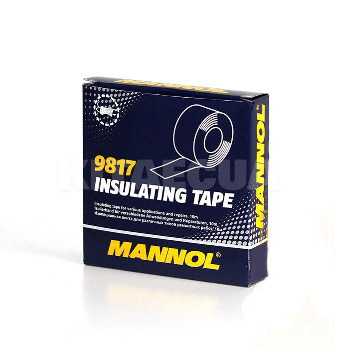 Полиэфирная тканная изолента 10 м х 19 мм Insulating Tape Mannol (9817)