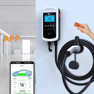 Зарядка для электромобиля Type 2 22 кВт 32А 3-фазы Pisces Wi-Fi FEYREE
