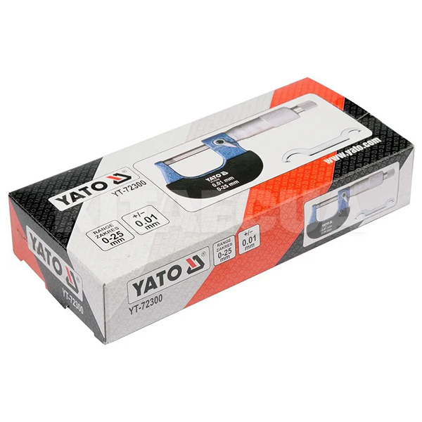 Микрометр 0-25 мм YATO (YT-72300) - 2