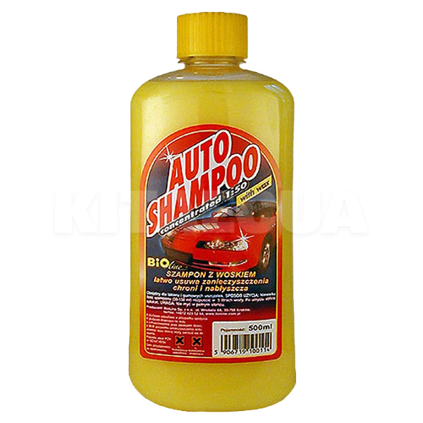Автошампунь AutoShampoo With Wax 500мл концентрат з воском BioLine (51116)