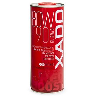 Олія трансмісійна синтетична 1л 80W-90 GL 3/4/5 Red Boost XADO