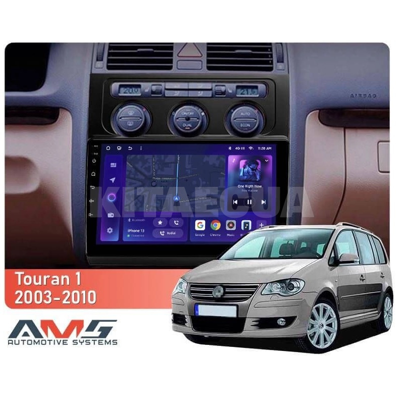 Штатна магнітола MOSS M3 4+32 ГБ 10" Volkswagen Touran 1 2003-2010 (F2) AMS (50940) - 4