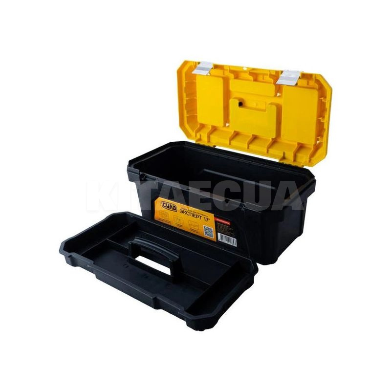 Ящик для інструменту Експерт 17'' 420х230х200 мм з металевими замками СИЛА (330112) - 4