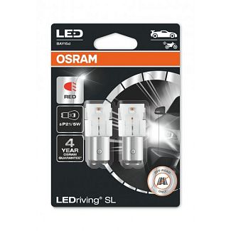 LED лампа для авто LEDriving SL BAY15d 1.6W red (комплект) Osram
