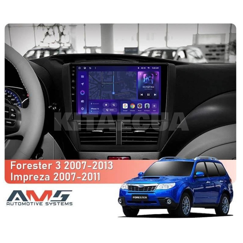 Штатная магнитола MOSS M3 4+32 ГБ 9" Subaru Forester 3 SH 2007-2013 AMS (50657) - 2