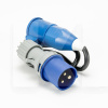 Переходник Blue CEE 32A - Schuko 16A (розетка) FEYREE (P-CEEB)
